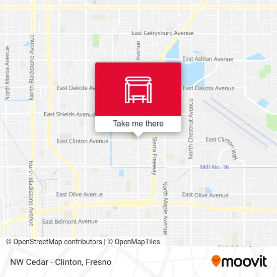 NW Cedar - Clinton map