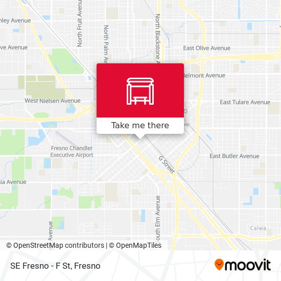 SE Fresno - F St map