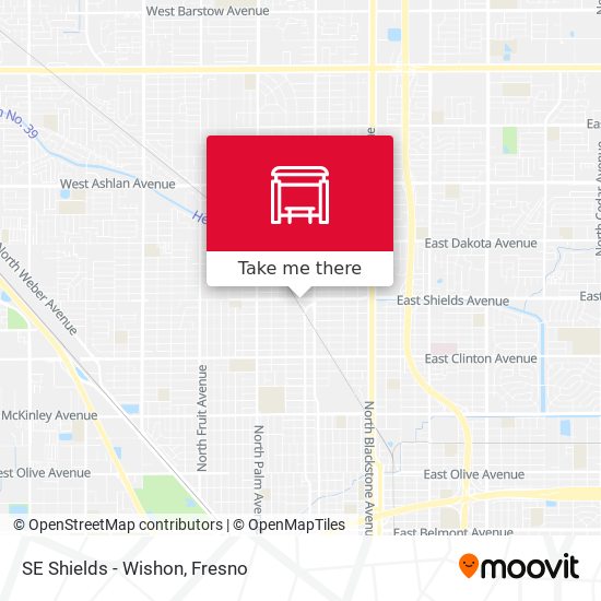 Mapa de SE Shields - Wishon