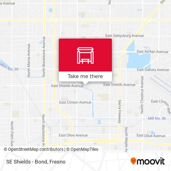 Mapa de SE Shields - Bond