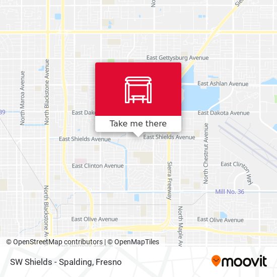 Mapa de SW Shields - Spalding