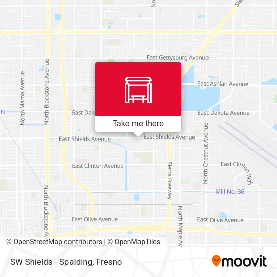 Mapa de SW Shields - Spalding