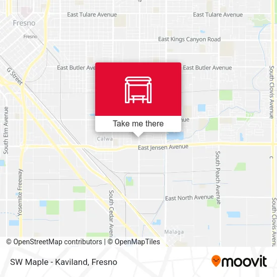 SW Maple - Kaviland map