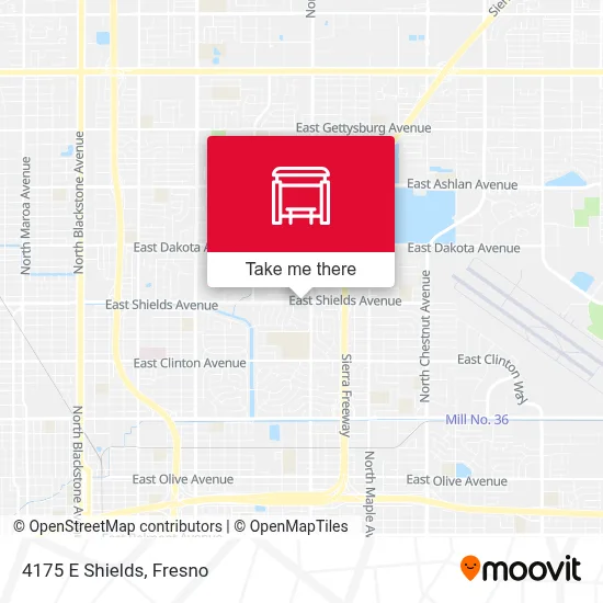 4175 E Shields map