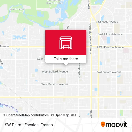 Mapa de SW Palm - Escalon