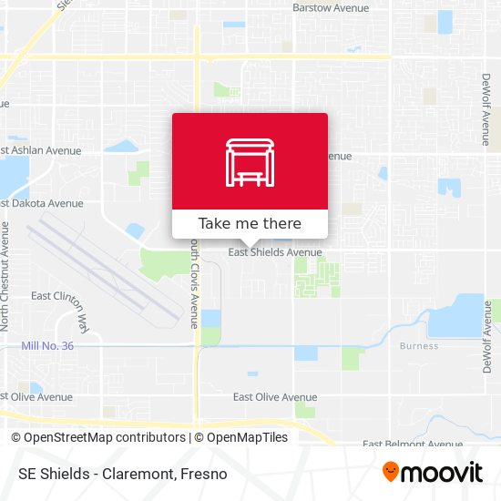 Mapa de SE Shields - Claremont