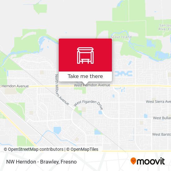 Mapa de NW Herndon - Brawley