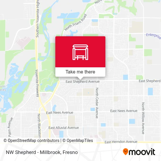 NW Shepherd - Millbrook map