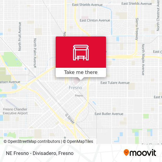 Mapa de NE Fresno - Divisadero