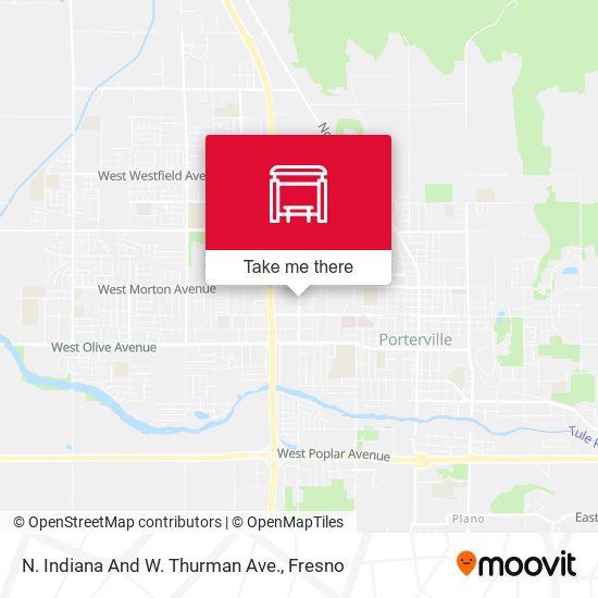 N. Indiana And W. Thurman Ave. map