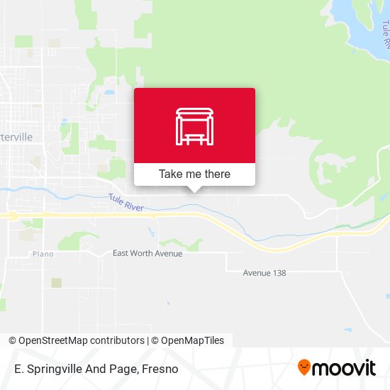Mapa de E. Springville And Page