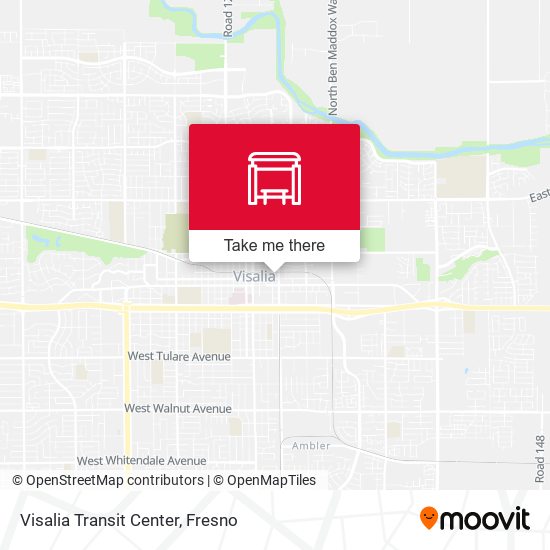 Visalia Transit Center map