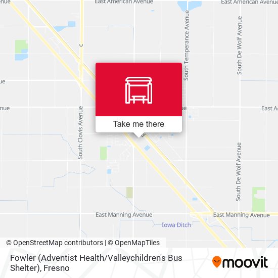 Fowler (Adventist Health / Valleychildren's Bus Shelter) map