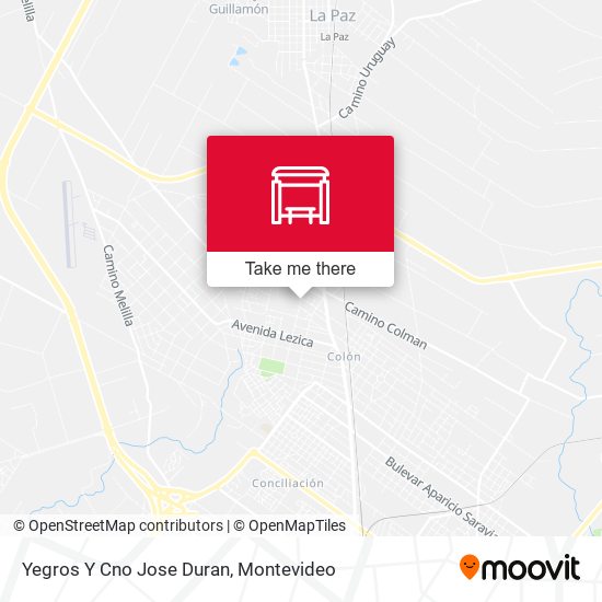 Yegros Y Cno Jose Duran map