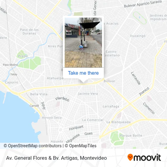 Av. General Flores & Bv. Artigas map