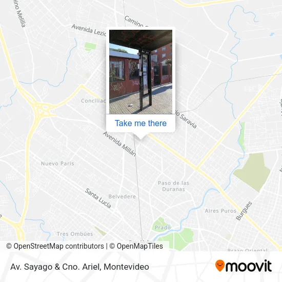 Mapa de Av. Sayago & Cno. Ariel