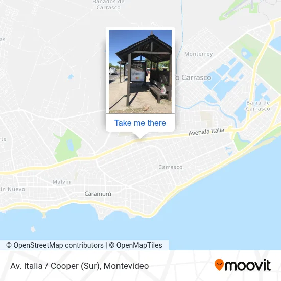 Av. Italia / Cooper (Sur) map