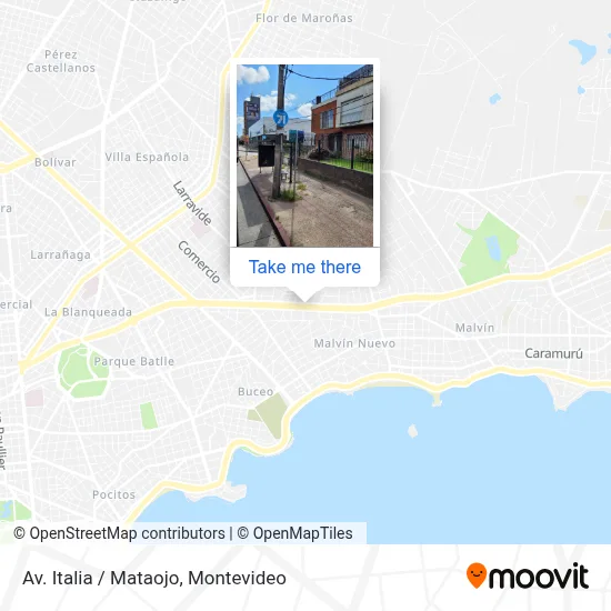 Av. Italia / Mataojo map