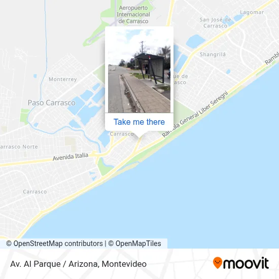 Av. Al Parque / Arizona map