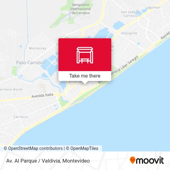 Av. Al Parque / Valdivia map