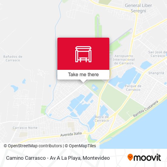 Camino Carrasco - Av A La Playa map