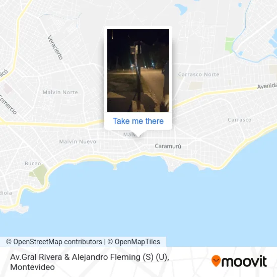Mapa de Av.Gral Rivera & Alejandro Fleming (S) (U)