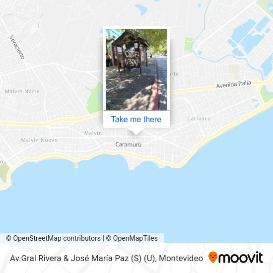 Mapa de Av.Gral Rivera & José María Paz (S) (U)