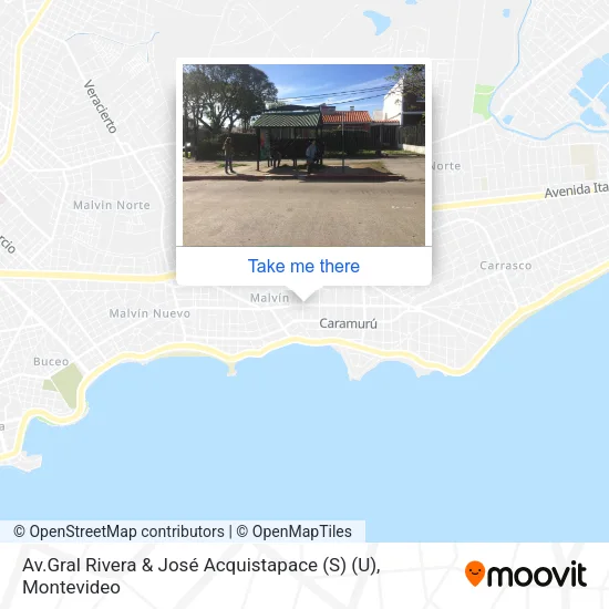 Mapa de Av.Gral Rivera & José Acquistapace (S) (U)