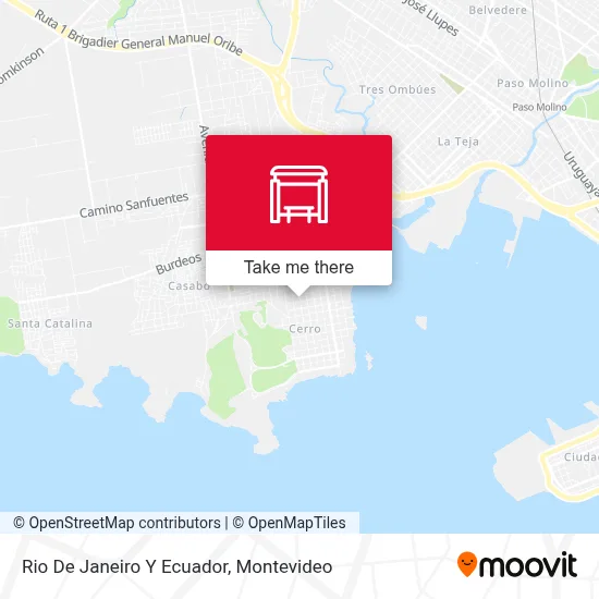 Rio De Janeiro Y Ecuador map