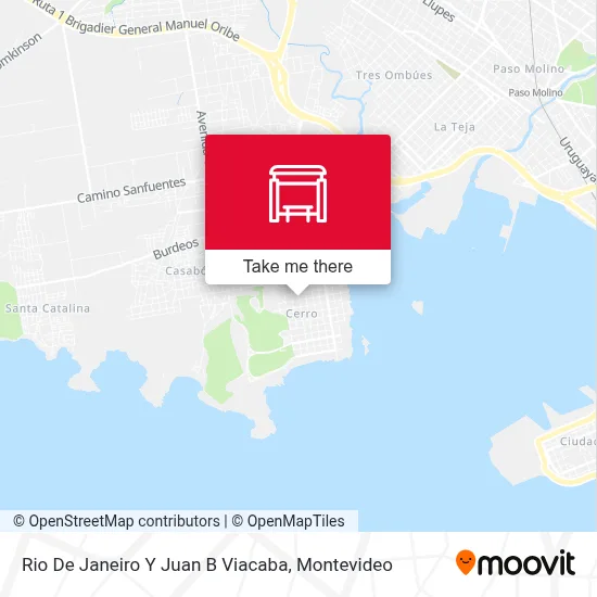 Rio De Janeiro Y Juan B Viacaba map