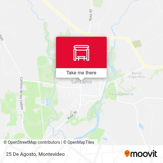 25 De Agosto map