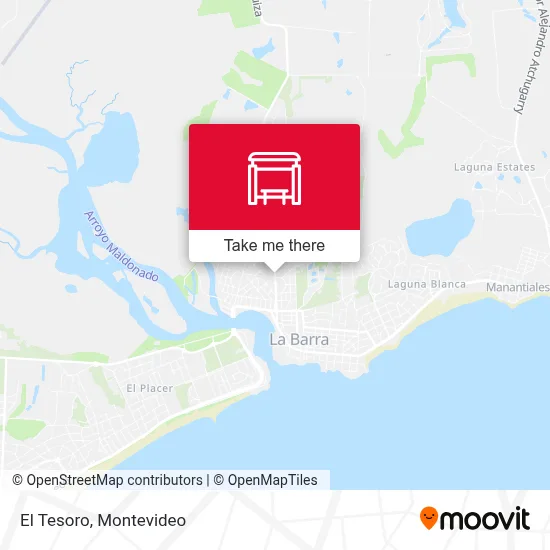 El Tesoro map