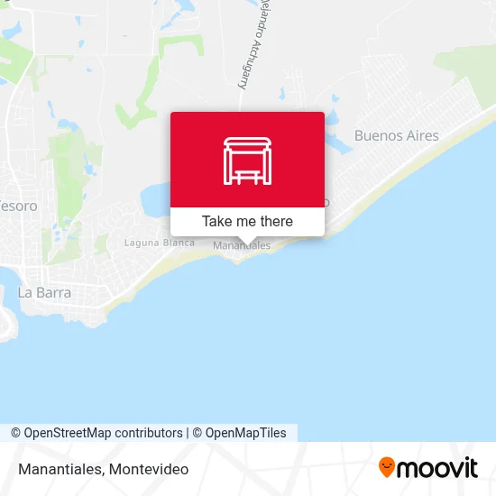 Manantiales map