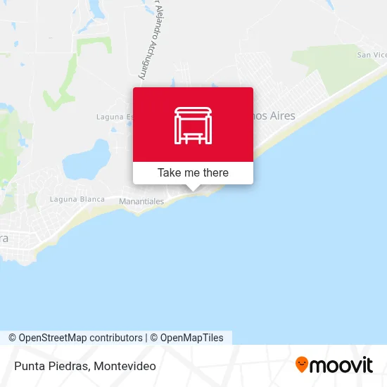 Punta Piedras map