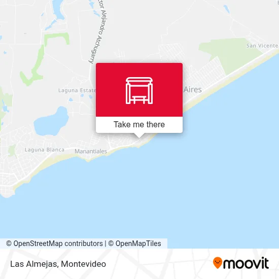 Las Almejas map