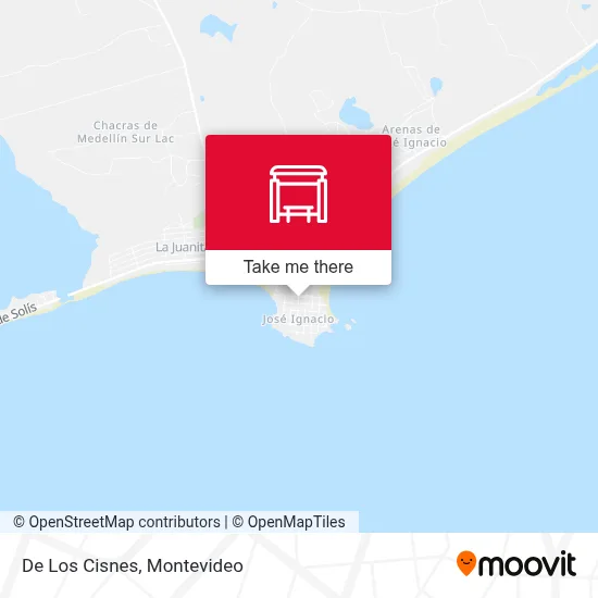 De Los Cisnes map