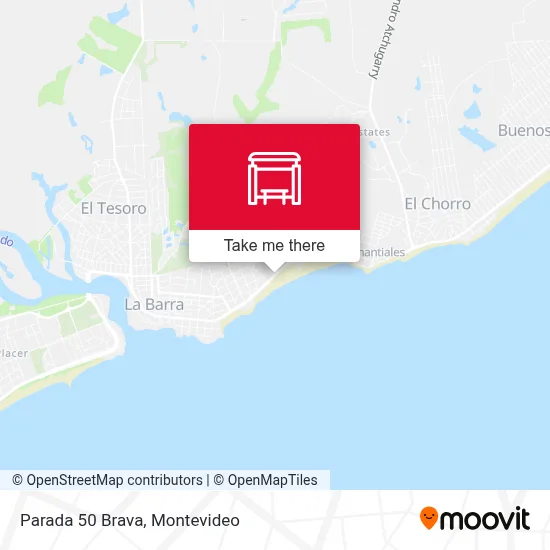 Parada 50 Brava map