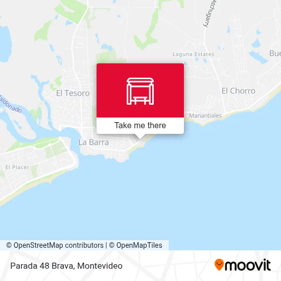 Parada 48 Brava map