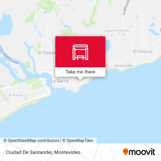 Ciudad De Santander map