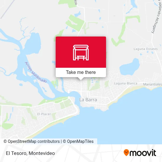 El Tesoro map