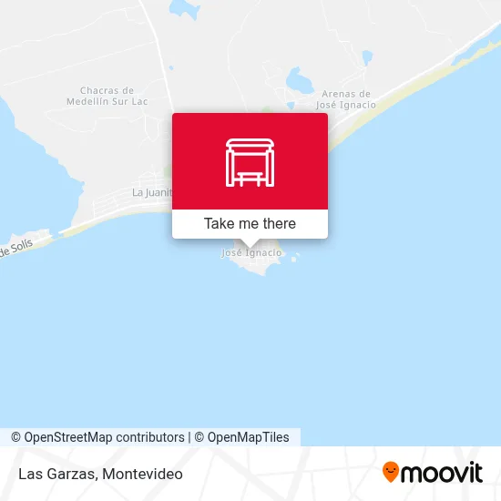 Las Garzas map