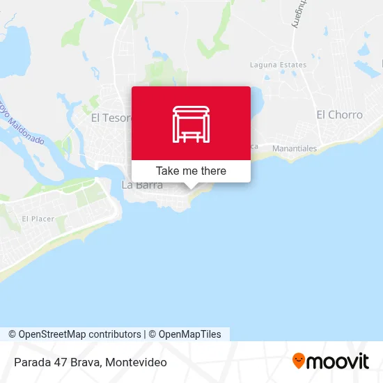 Parada 47 Brava map