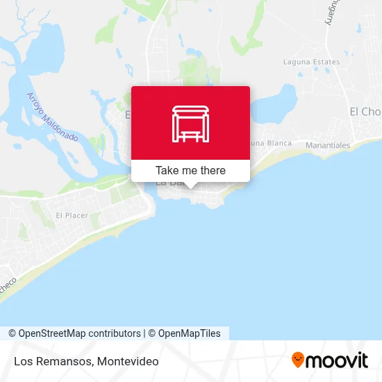 Los Remansos map