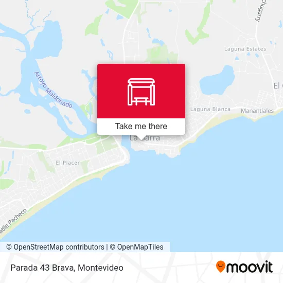 Parada 43 Brava map