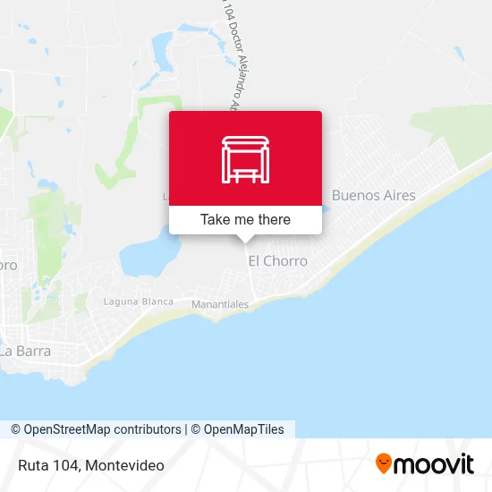 Ruta 104 map