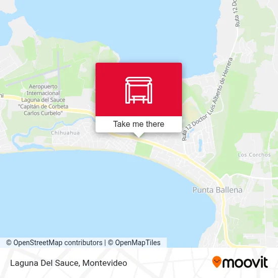 Laguna Del Sauce map