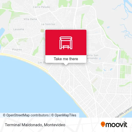 Terminal Maldonado map