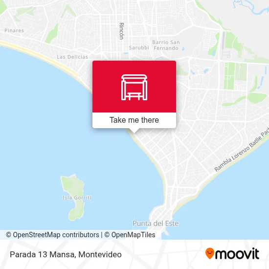 Parada 13 Mansa map