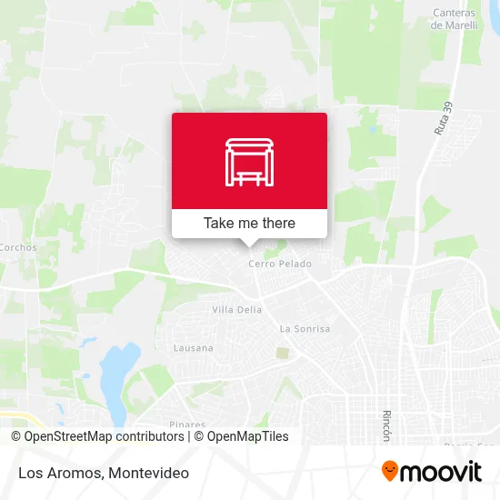 Los Aromos map