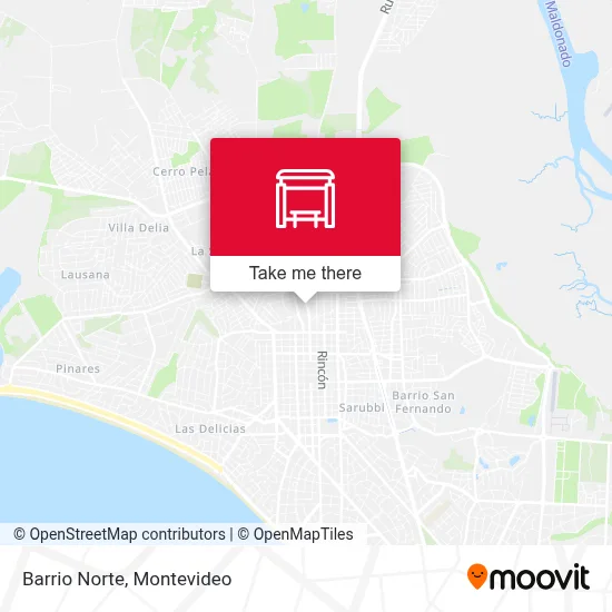 Barrio Norte map